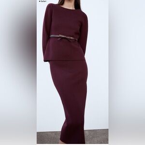 Zara Black Pencil Skirt